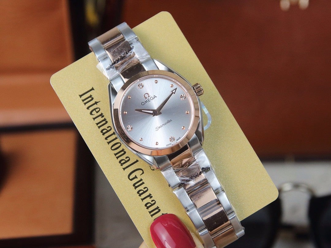 SEAMASTER QUARTZ 33MM TWO-TONE GREY DIAL