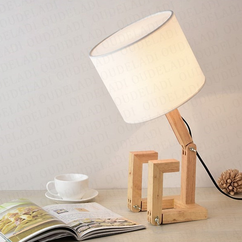 Wooden Table Lamp