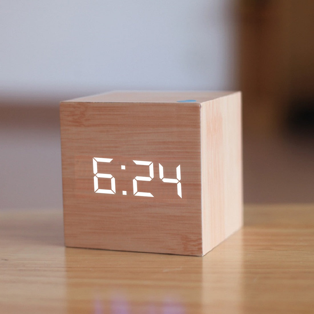 Wooden LED Digital Alarm Clock #AUR1776