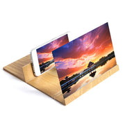 Folding Wooden Phone Screen Magnifier #AMO9707