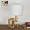 Acacia Wood Table Lamp