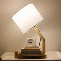 Acacia Wood Table Lamp