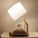 Acacia Wood Table Lamp