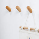 Wall Mounted Wooden Clothes Hanger Rack
