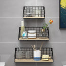 Nordic Wooden Wall Hanging Shelves Set