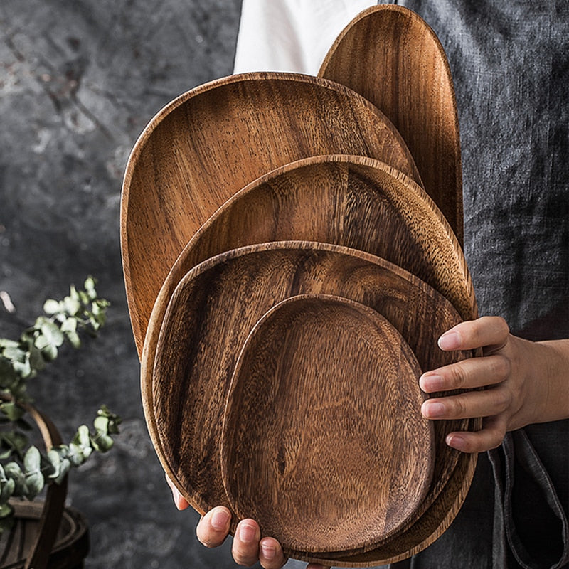  Wood Tableware Set