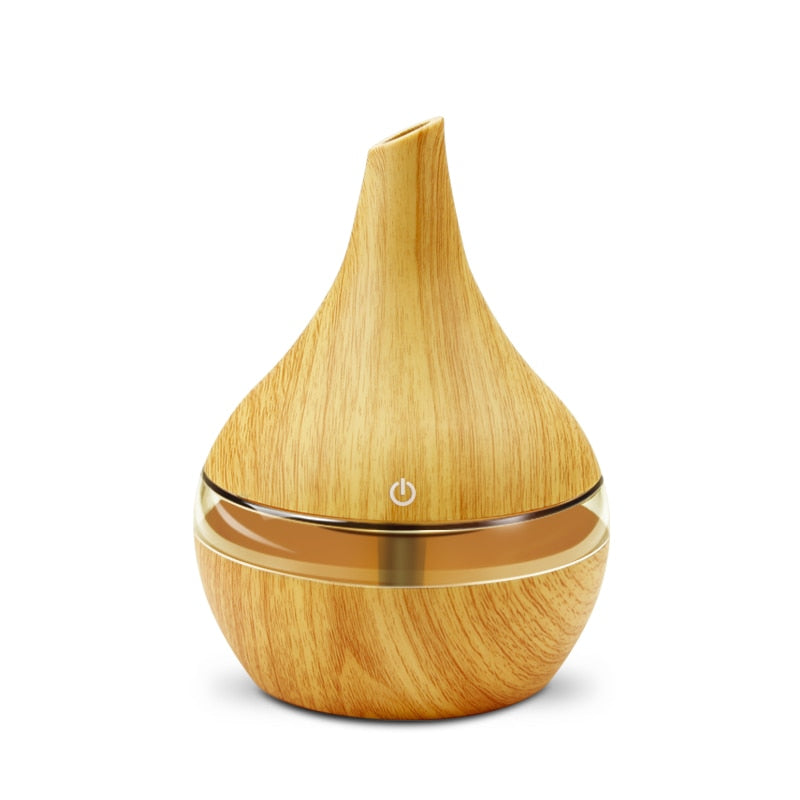 Wooden Electric Aroma Humidifier with LED Light #VEV41845