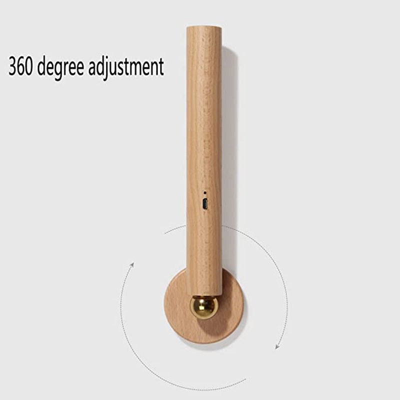 Magnetic Wooden LED Lamp #ELE6532