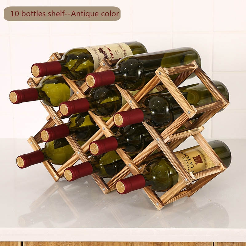 Collapsible Wooden Wine Rack #VEV41845