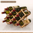 Collapsible Wooden Wine Rack