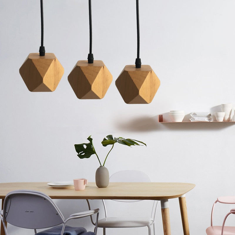 Modern Wooden Pendant Light RSA12086