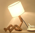 wooden table lamp