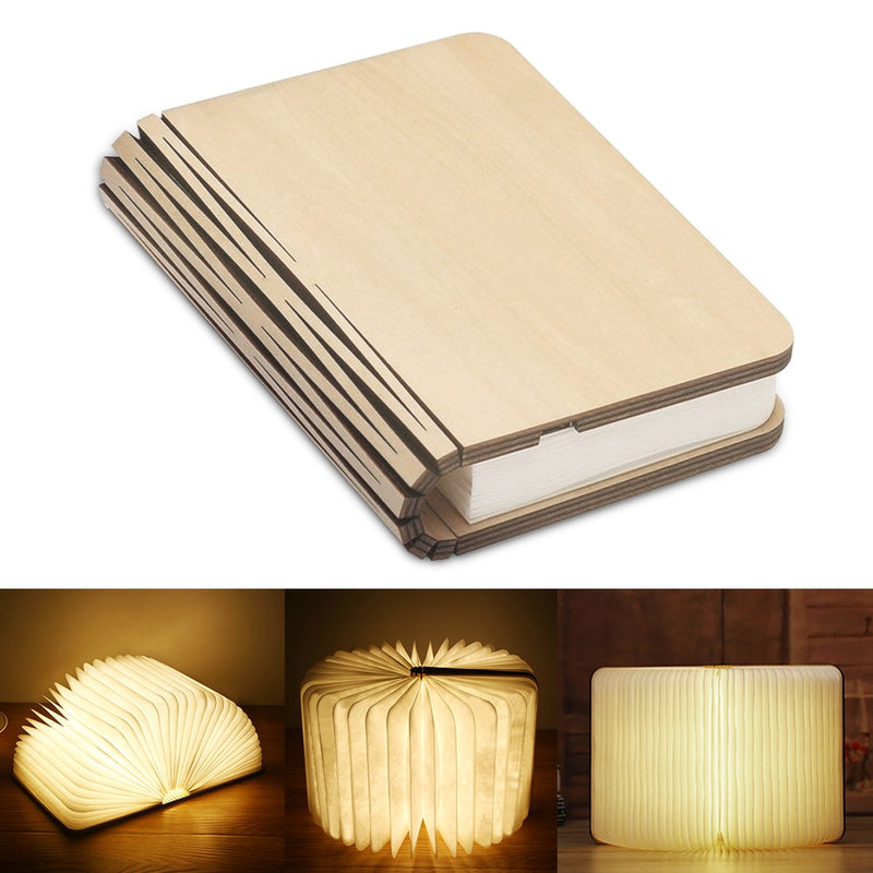 Wireless wooden reading lamp