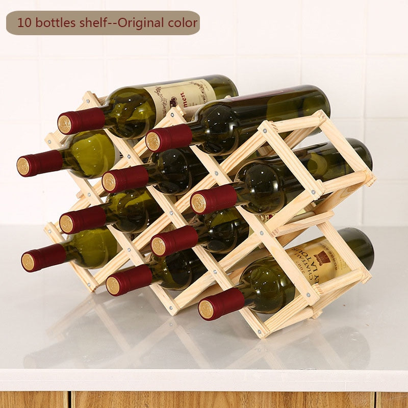 Collapsible Wooden Wine Rack #VEV41845