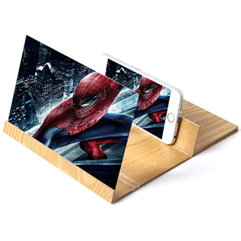 Folding Wooden Phone Screen Magnifier #AMO9707