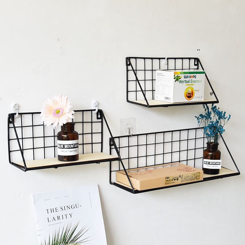 Nordic Wooden Wall Hanging Shelves Set NEO11659