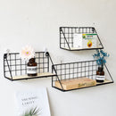Nordic Wooden Wall Hanging Shelves Set