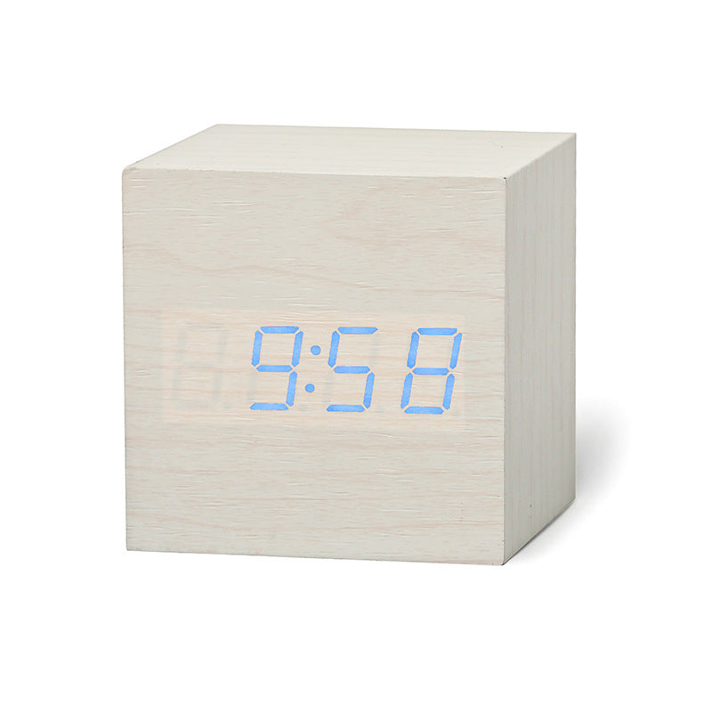 Wooden LED Digital Alarm Clock #AUR1776