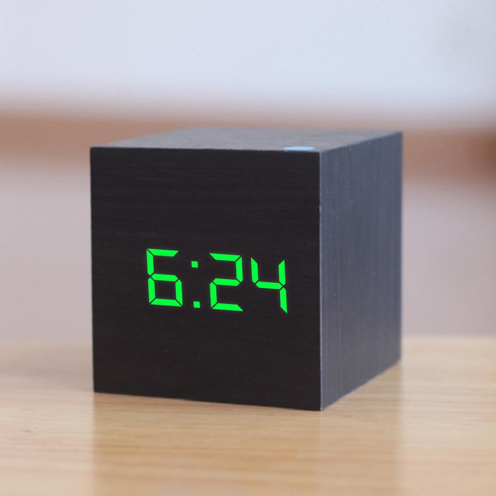 Wooden LED Digital Alarm Clock #AUR1776