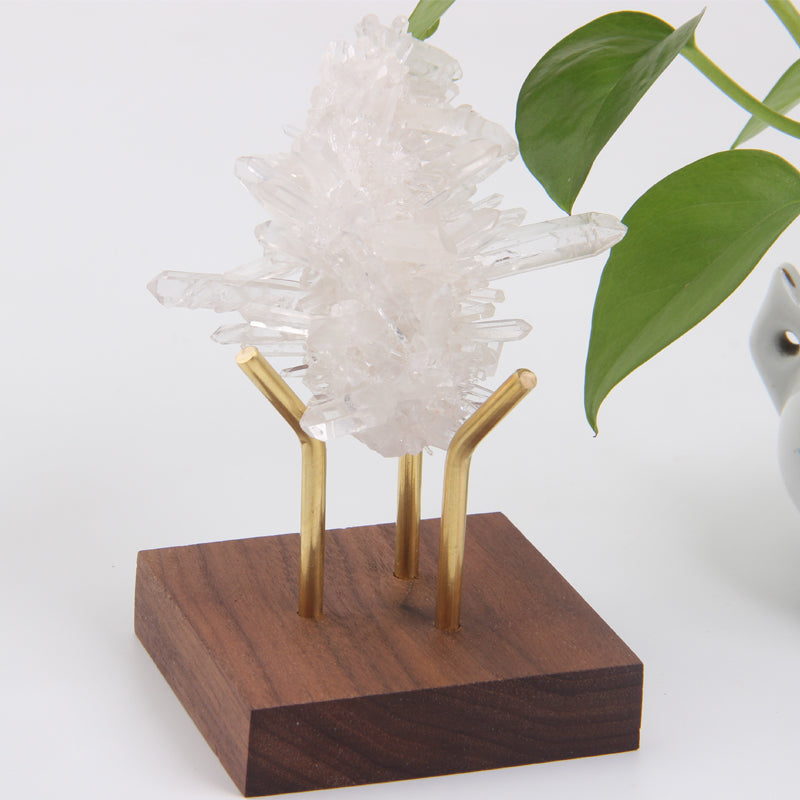 White Wood Crystal Holder