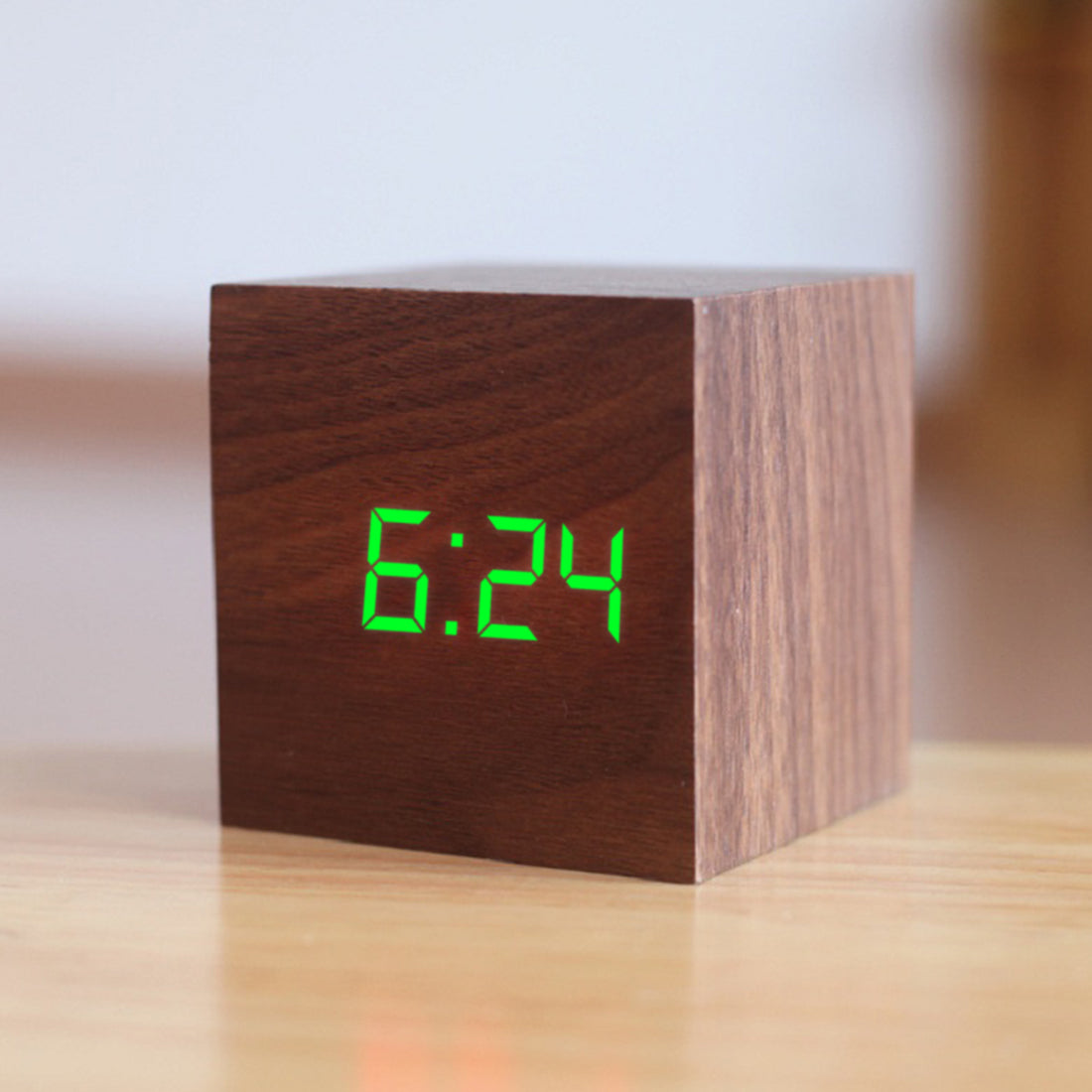 Wooden LED Digital Alarm Clock #AUR1776