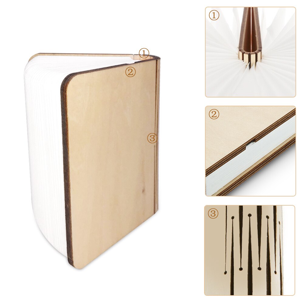 Foldable Wireless Wooden Reading Lamp VEV40022