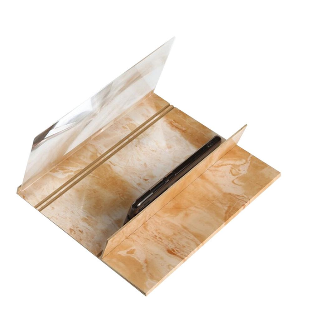 Folding Wooden Phone Screen Magnifier #AMO9707