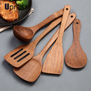 Walnut kitchenware set. 