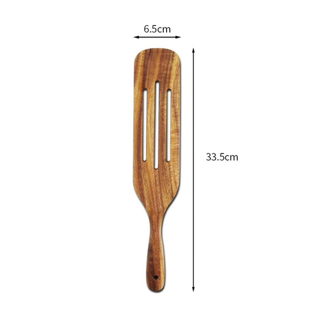 Dimension of three line Wooden spatula set